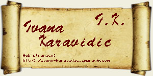 Ivana Karavidić vizit kartica